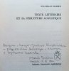 Stanisław Balbus Texte litteraire et sa structure acoustique